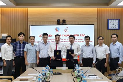 Công ty TNHH Một thành viên Tài nguyên và Môi trường Việt Nam (T-MV) ký thỏa thuận hợp tác với Học viện Công nghệ Bưu chính Viễn thông!